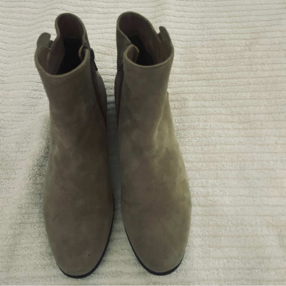 Neiman Marcus Taupe Ankle Booties